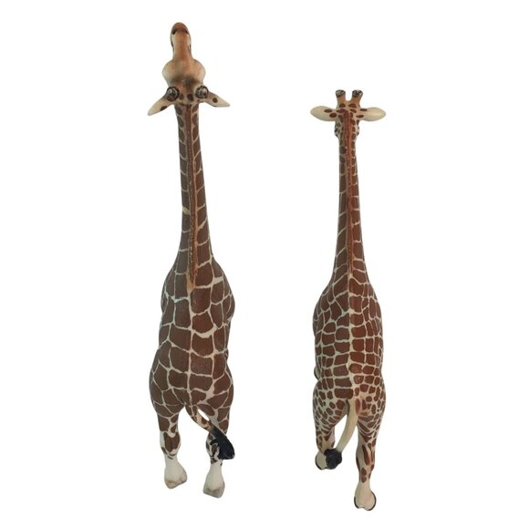 Schleich Giraffe Figures 5 and 7 Inch Toy Lot of 2 Jungle Safari - Picture 4 of 6